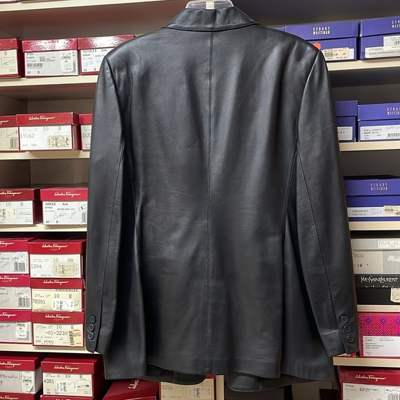 Linda Allard Ellen Tracy leather jacket - Picture 2 of 5